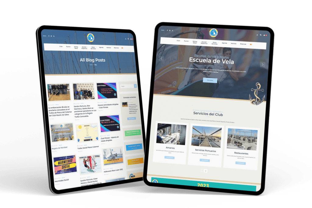 Mockup Diseño Web CNS Tablet