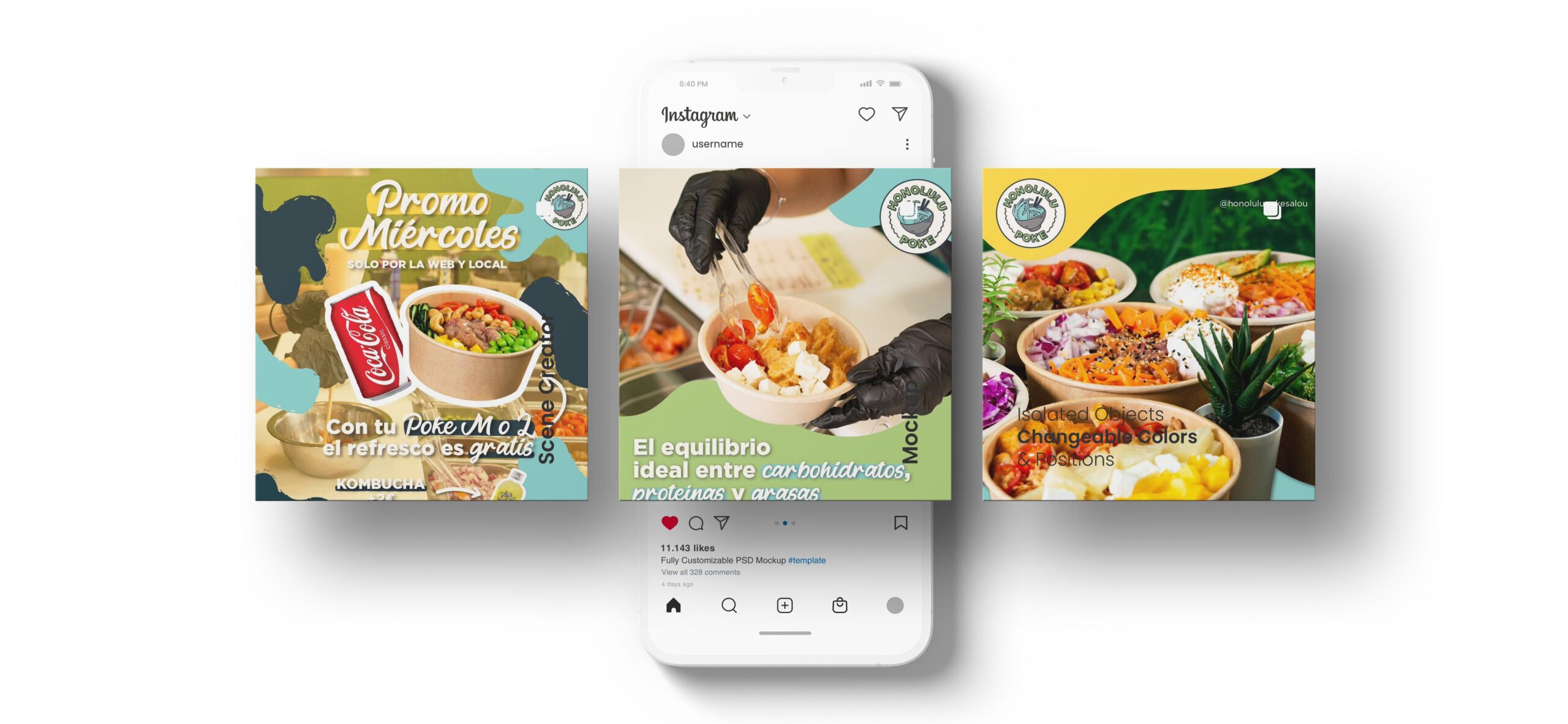 Mockup Instagram Honolulu Poke